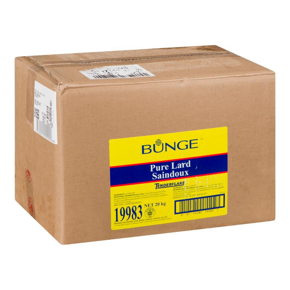 Tenderflake Pure Shortening Lard Cube, 20 Kg