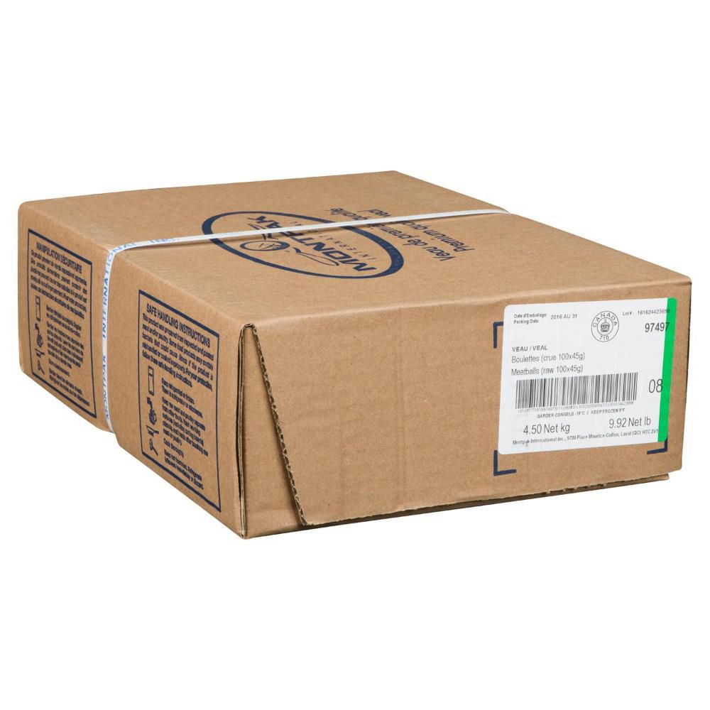 Montpak 45 G De Boulettes De Veau, 4,5 Kg