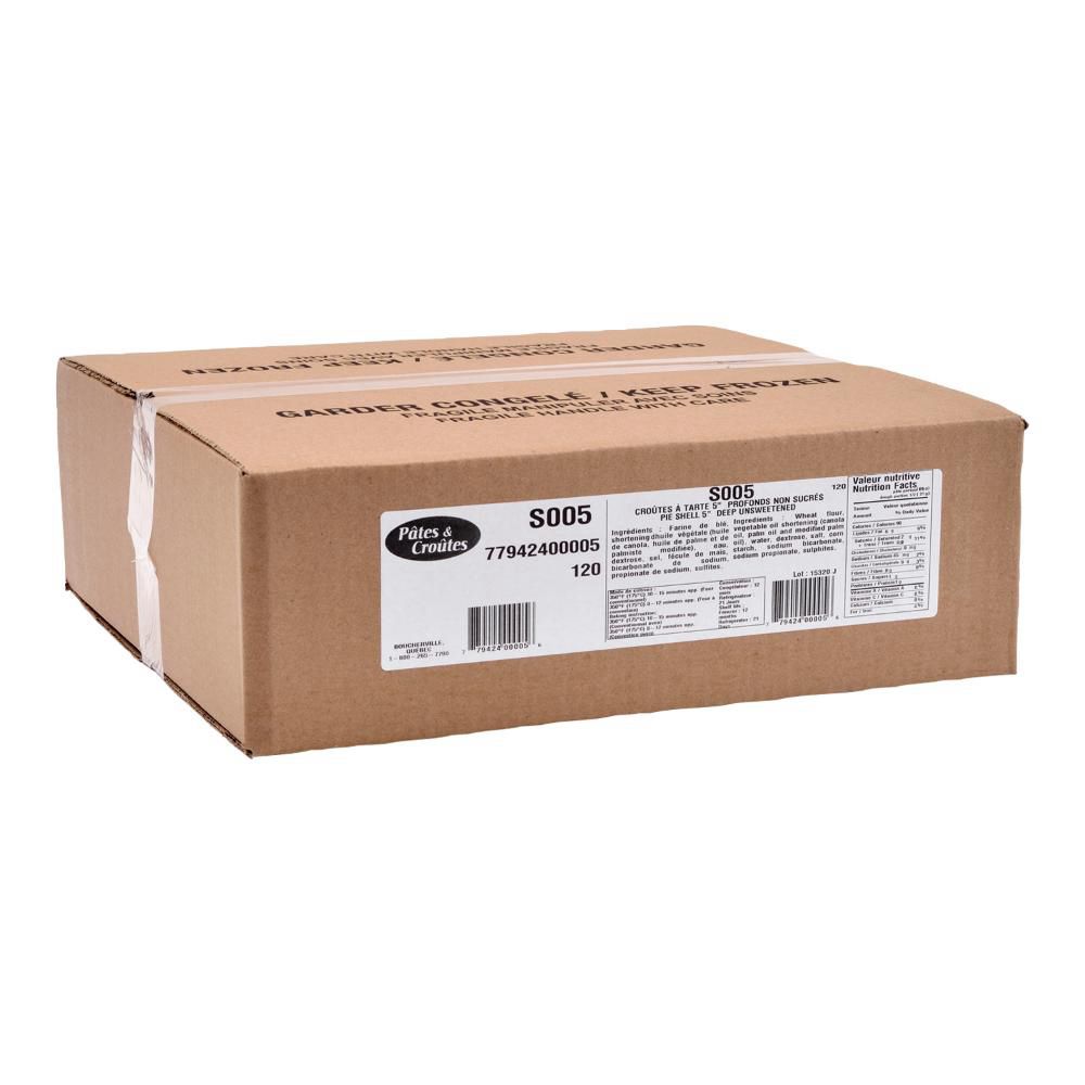 Novali Salted Deep Pie Crust, 5 In -- 120 Per Case