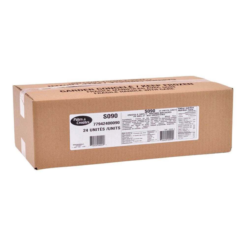 Novali Deep Salted Pie Crust, 9 In -- 24 Per Case