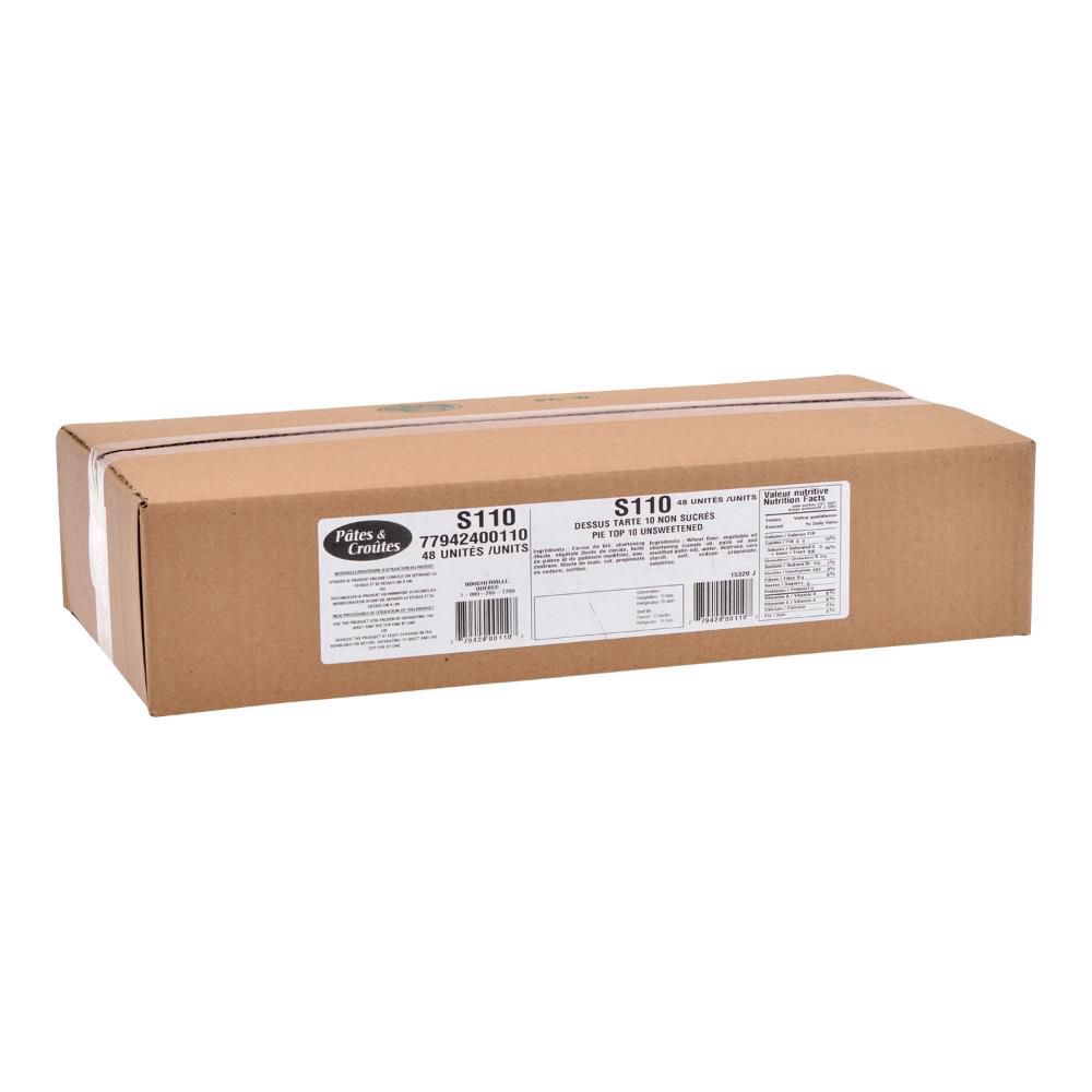 Novali Salted Pie Top, 10 In -- 48 Per Case