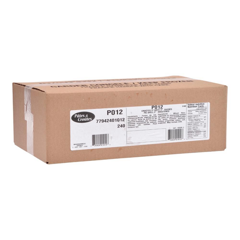 Novali Sweet Pie Crust, 2 In -- 240 Per Case