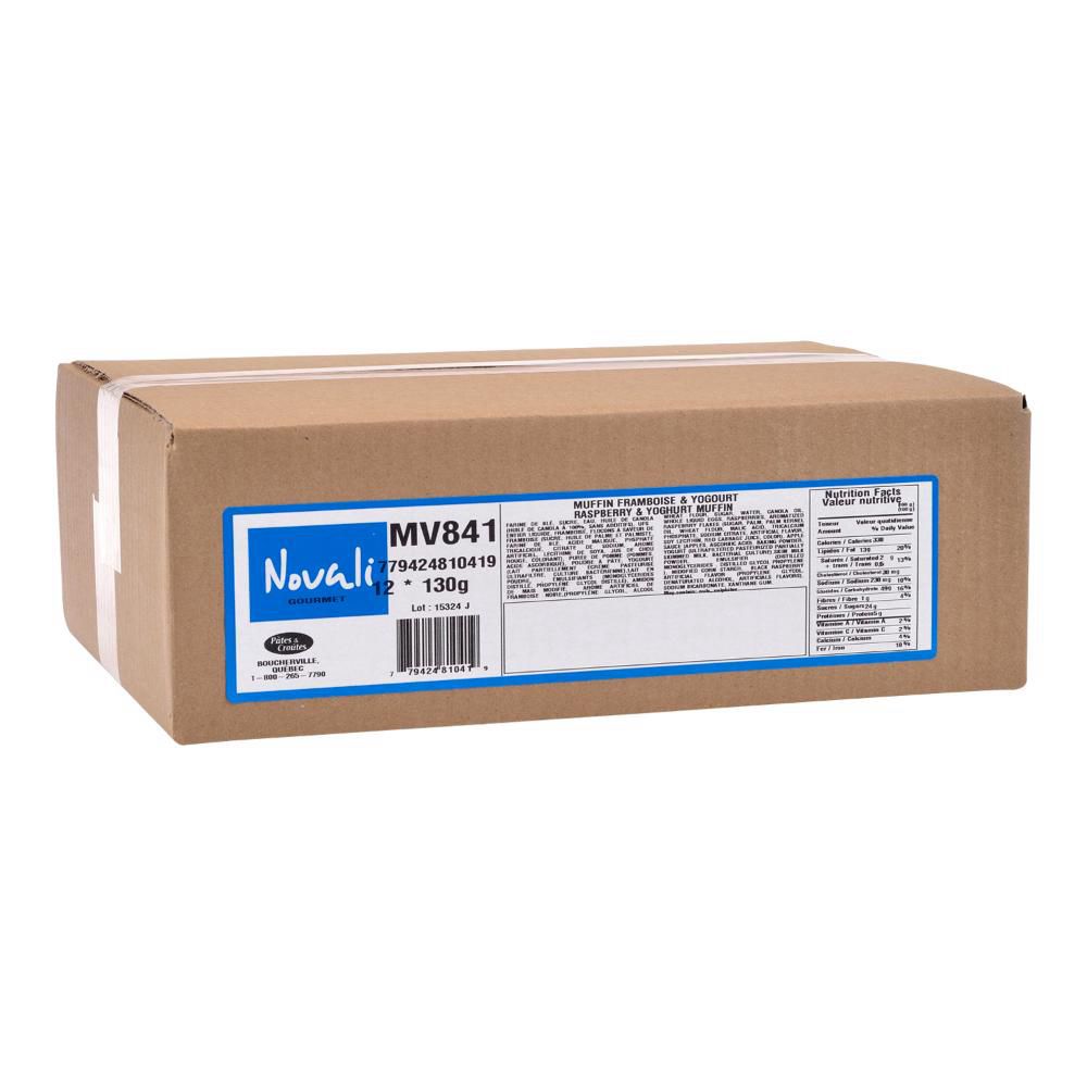 Novali Muffin Tulipe Cuit Au Four, Yaourt Et Framboise, 130 G -- 12 Par Boîte