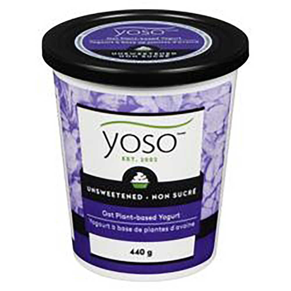 Yoso Yaourt Végétal À L'avoine Non Sucré, 440 G -- 6 Par Boîte