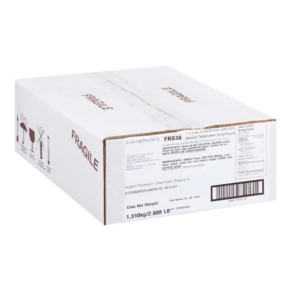 Gastronomia Small Round 38 Mm Savoury Tartlet Shells, 7 G -- 210 Per Case