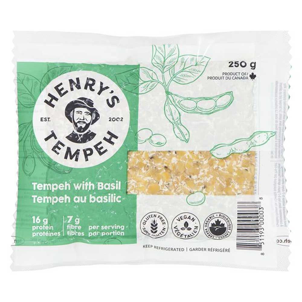 Henry's Tempeh Tempeh With Basil, 250 G -- 12 Per Case