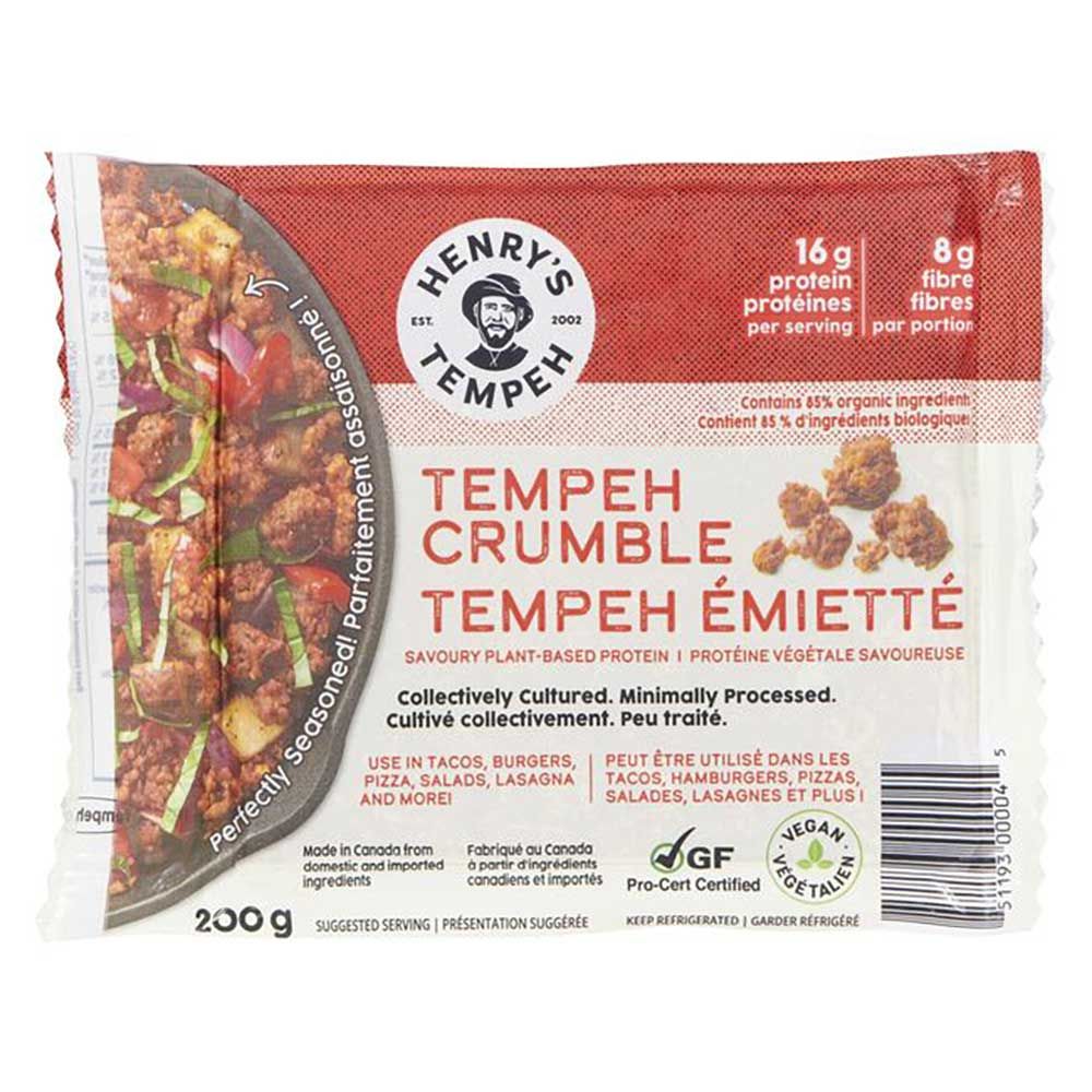 Henry's Tempeh Crumbled Tempeh, 200 G -- 12 Per Case