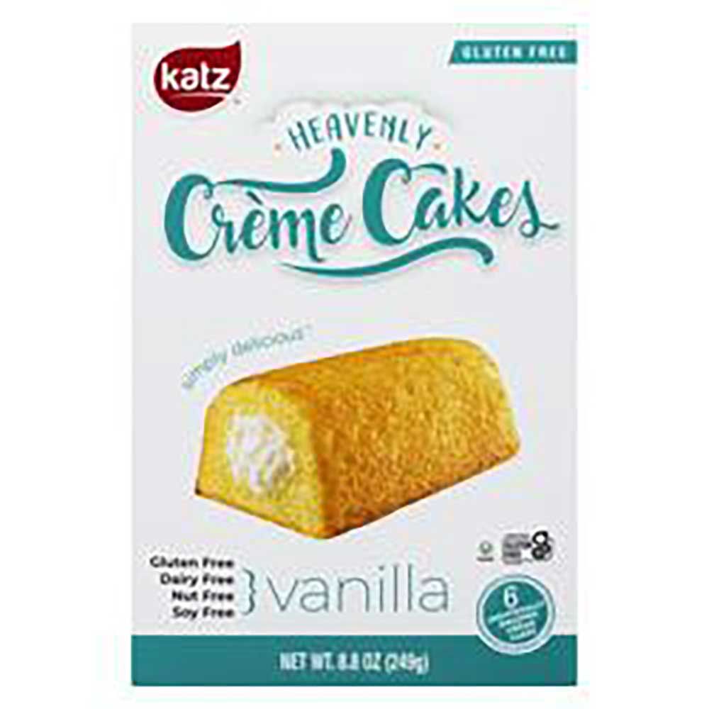 Katz Gluten-free Vanilla Creme Cakes, 249 G -- 6 Per Case
