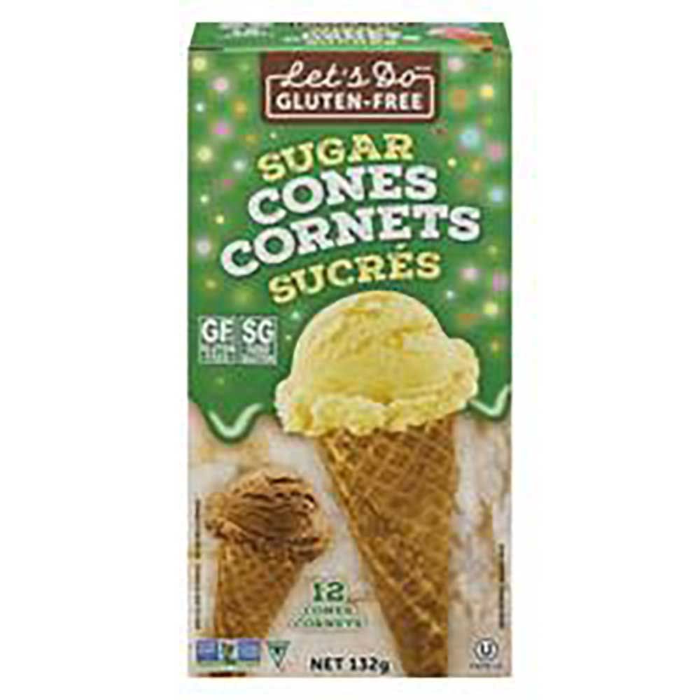 Edward And Sons Let's Do Organic Gluten Free Sugar Cones, 132 G -- 6 Per Case