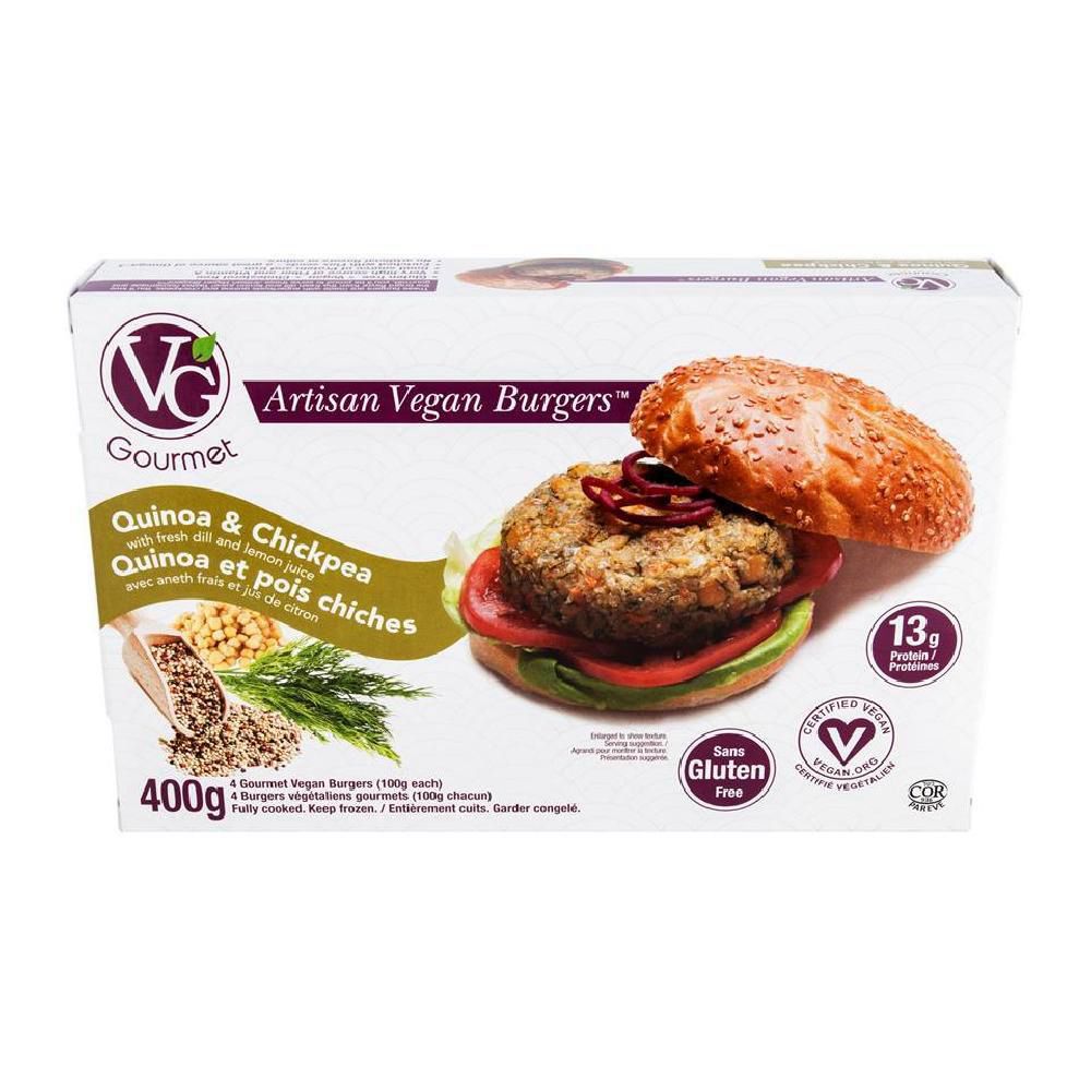 Maturin Vegan Quinoa Chickpea Burger, 100 G -- 4 Per Case