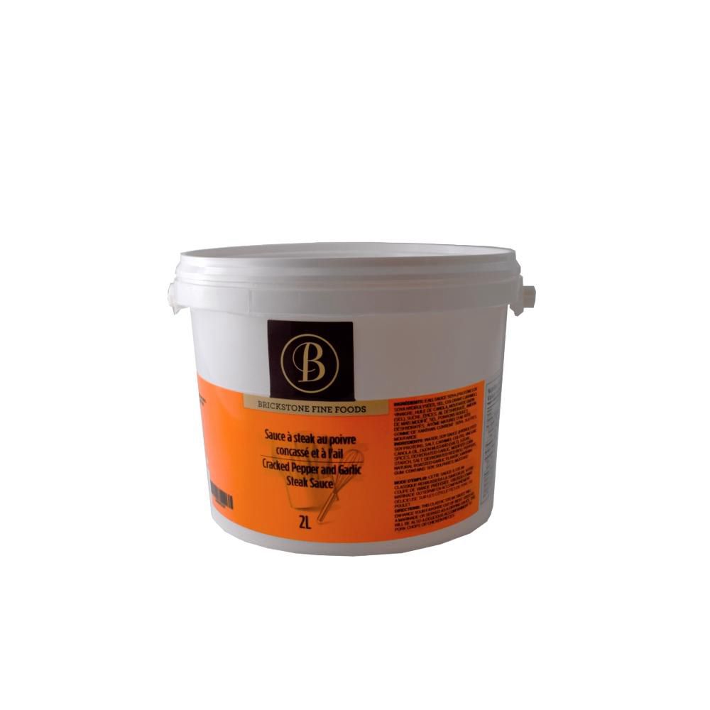 Brickstone Cracked Pepper And Garlic Steak Sauce/marinade, 2 L