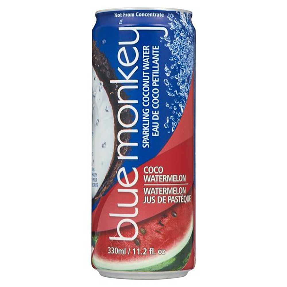 Blue Monkey Watermelon Sparkling Coconut Water, 330 Ml -- 12 Per Case