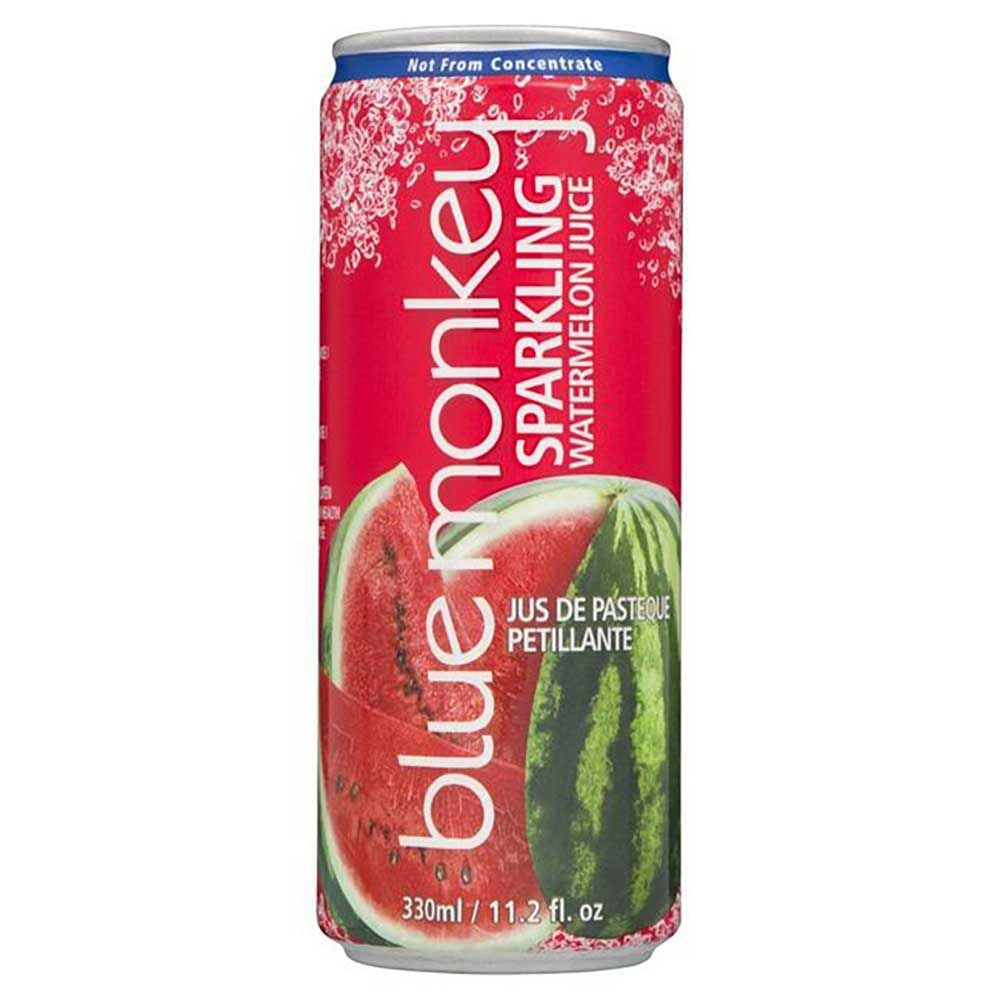 Blue Monkey Sparkling Watermelon Juice, 330 Ml -- 12 Per Case
