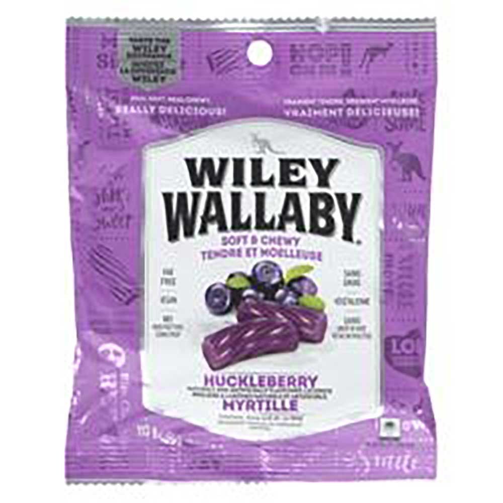Wiley Wallaby Bonbons À La Réglisse Et Aux Myrtilles, 113 G -- 24 Par Boîte