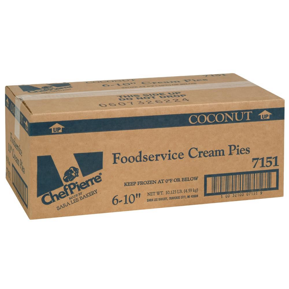 Chef Pierre 10 In Coconut Cream Pie, 765 G -- 6 Per Case