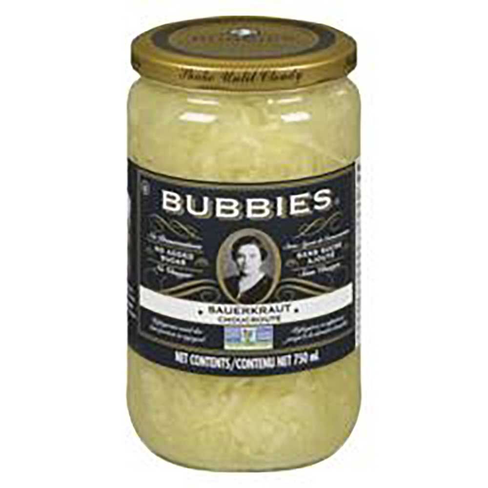 Bubbies Sauerkraut, 750 Ml -- 6 Per Case