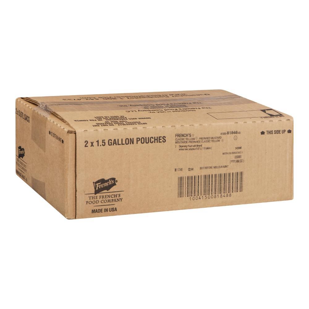 French's Moutarde Jaune - Sachet Distributeur, 5,6 L -- 2 Par Boîte