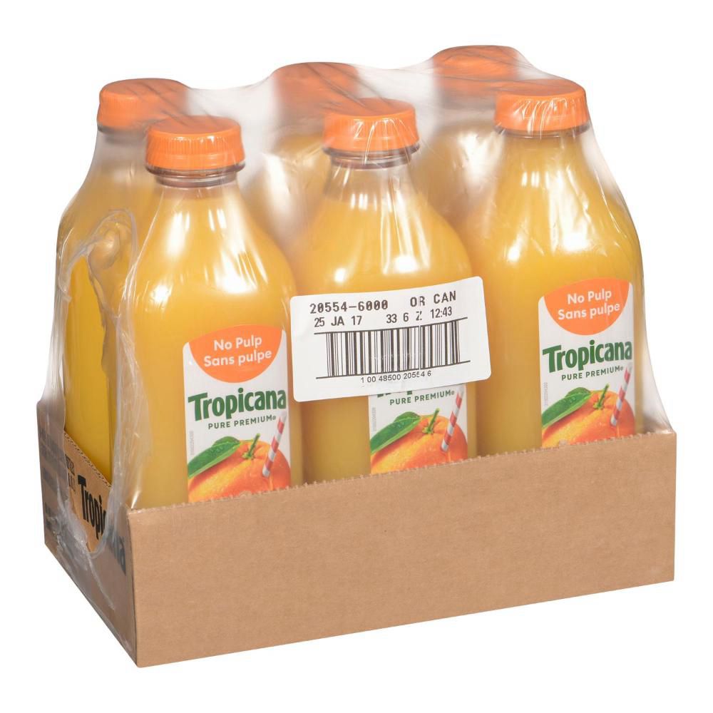Tropicana Pulp Free Orange Juice, 1.36 L -- 6 Per Case