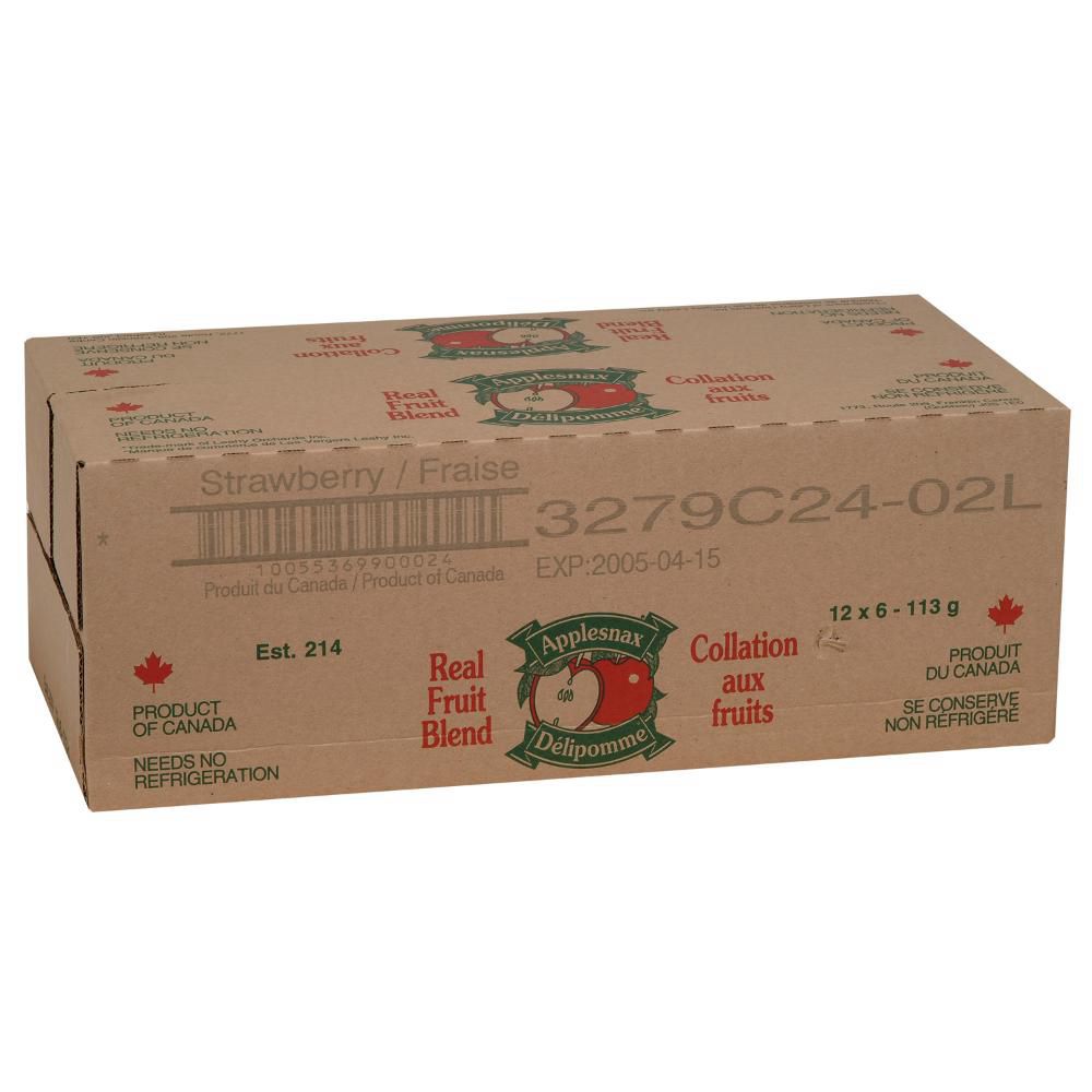 Delipomme Apple Strawberry Fruit Snack, 113 G -- 72 Per Case