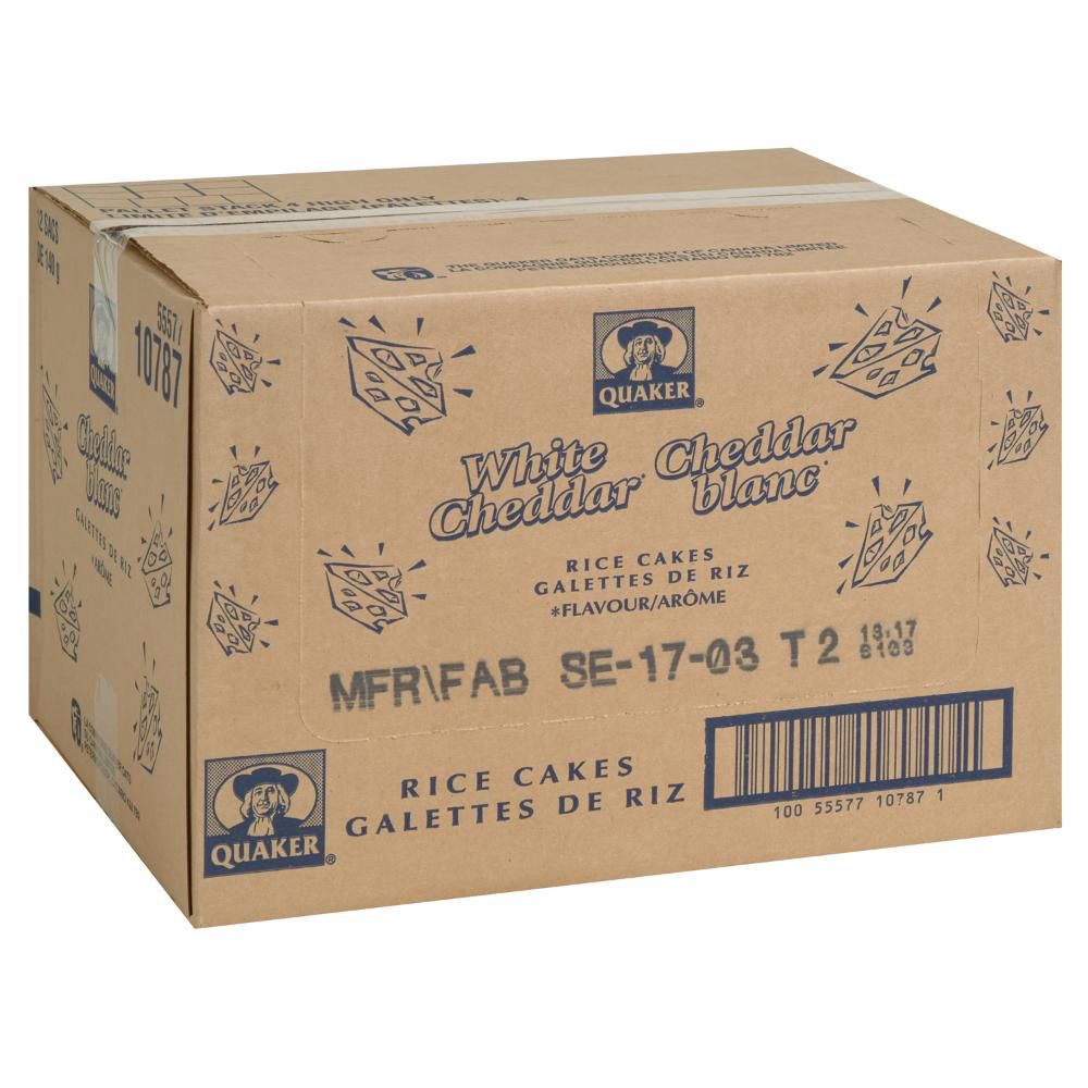 Quaker Galettes De Riz Au Cheddar Blanc, 140 G -- 12 Par Boîte
