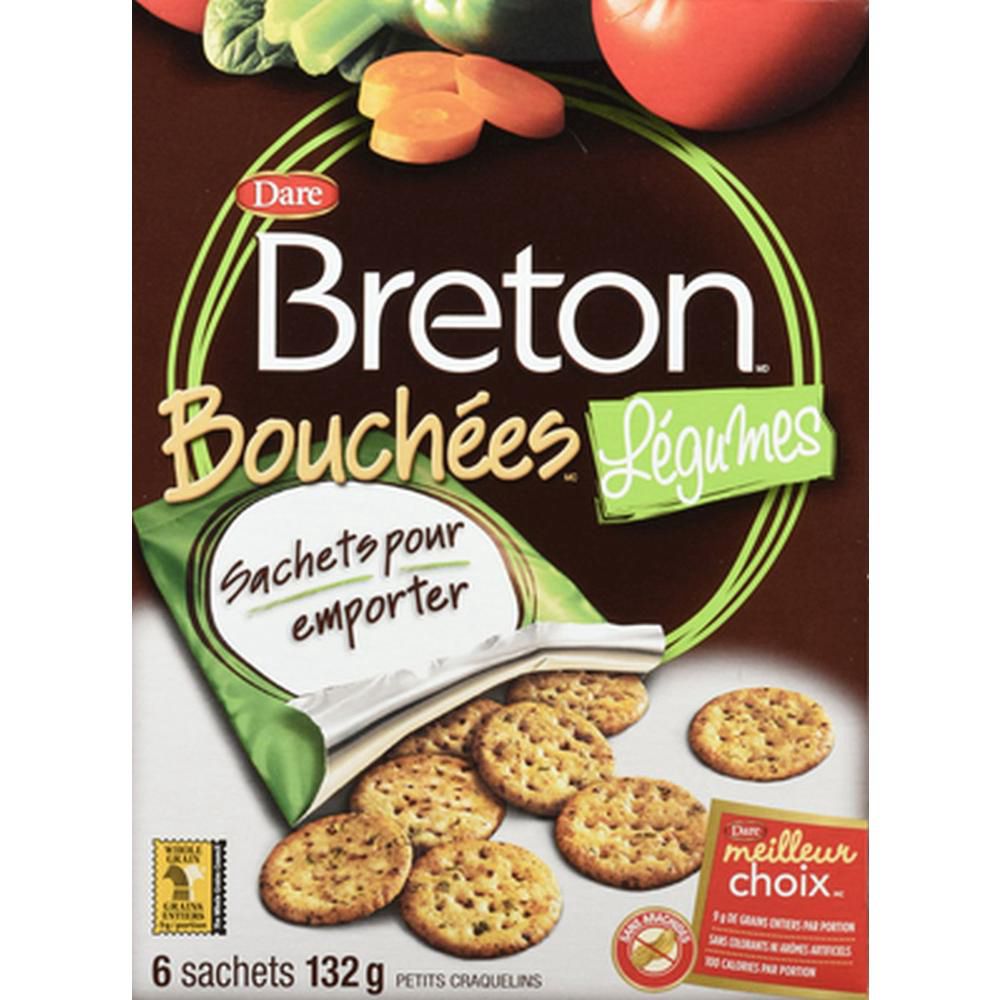 Breton Bouchées De Craquelins Végétariens, 132 G -- 12 Par Boîte