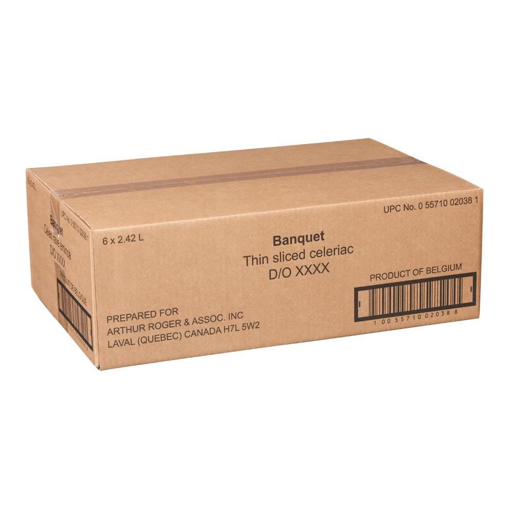 Banquet Fresh And Crispy Thin Sliced Celeriac, 2.42 L -- 6 Per Case