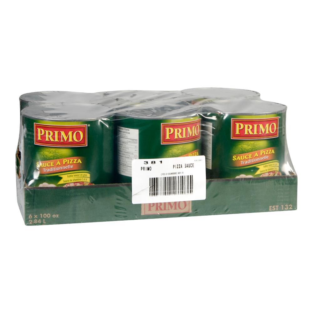 Primo Sauce À Pizza, 2,84 L -- 6 Par Caisse