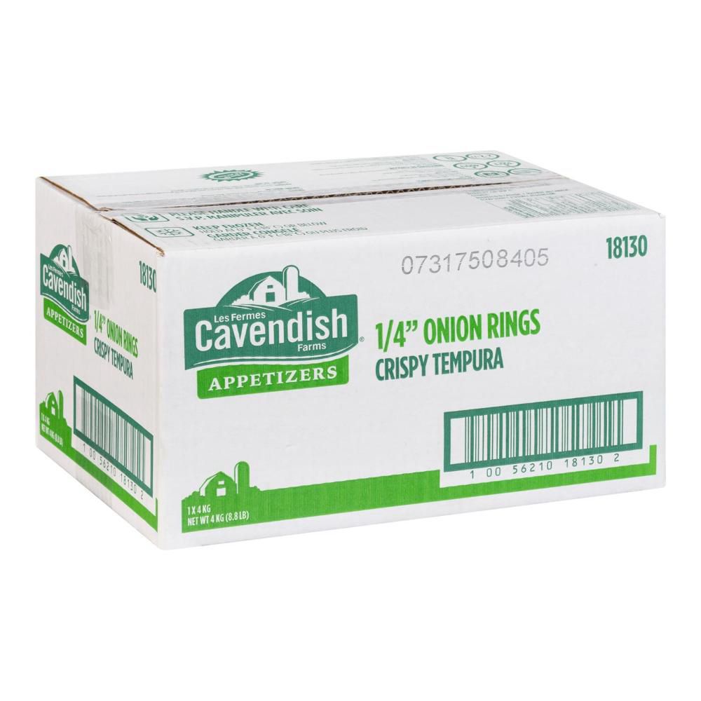 Cavendish 1/4 In Tempura Onion Rings, 4 Kg