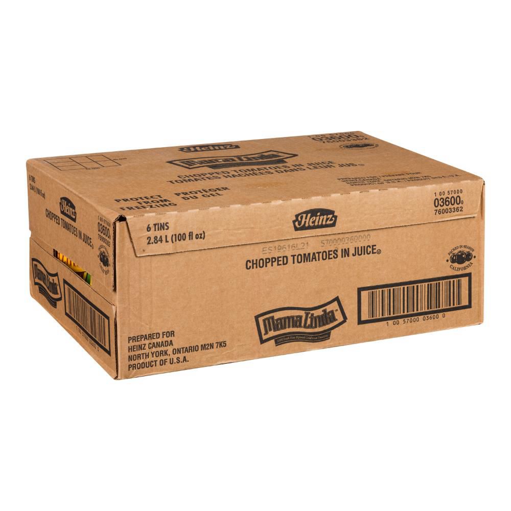 Heinz Escalon Mama Linda Chopped Tomatoes, 2.84 L -- 6 Per Case