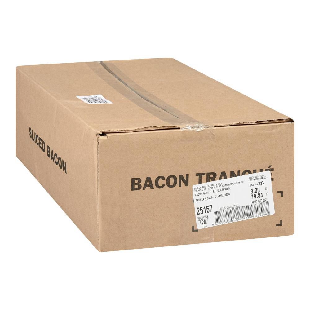 Olymel Center Cut Regular Smoked Bacon, 375 G -- 24 Per Case