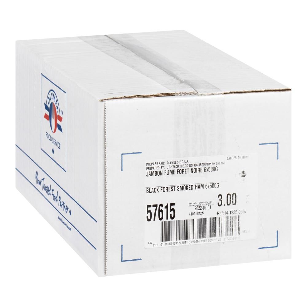 Olymel Black Forest Sliced Smoked Ham, 500 G -- 6 Per Case