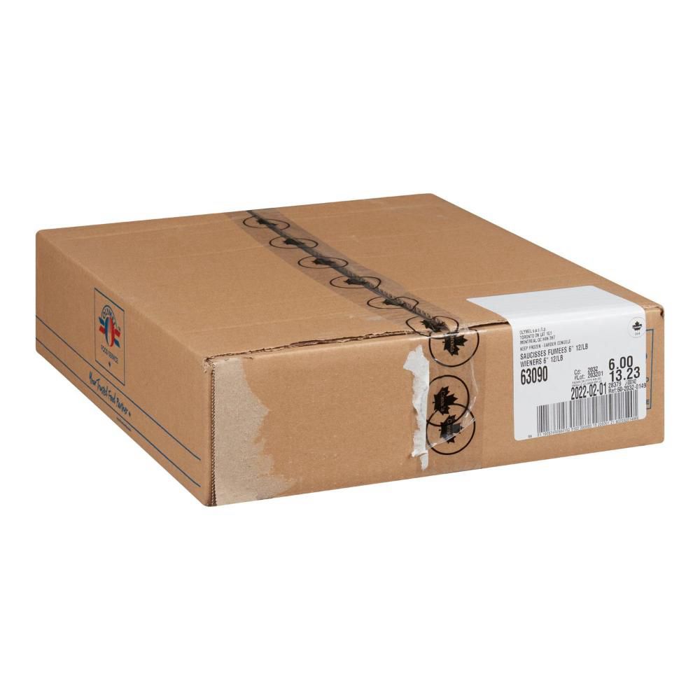 Olymel Basic Saucisses Fumées De 6 Po, 3 Kg -- 2 Par Caisse