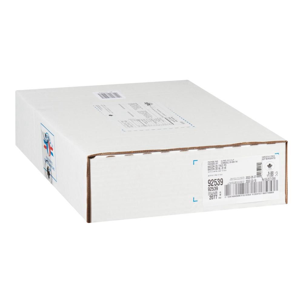 Olymel 2 In Center Cut Sliced Bacon - 20 Slices, 5 Kg