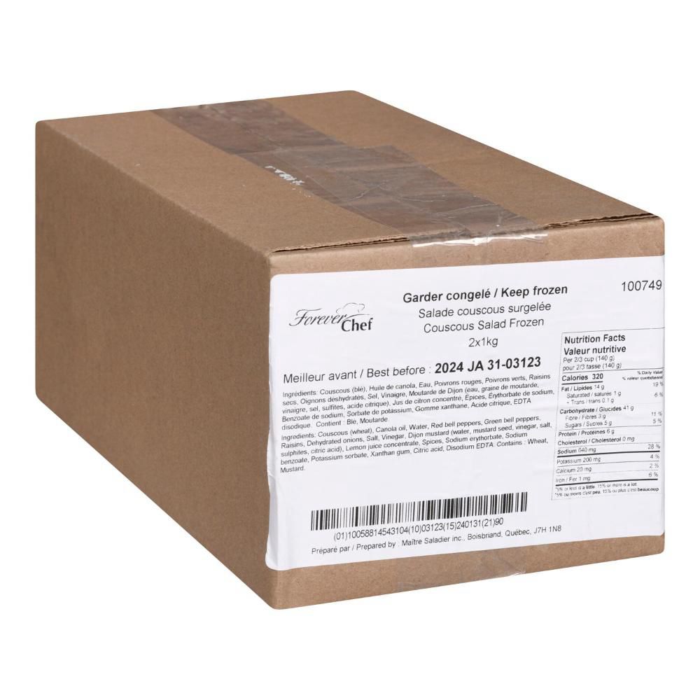 Forever Chef Salade De Couscous Aux Légumes, 1 Kg -- 2 Par Boîte