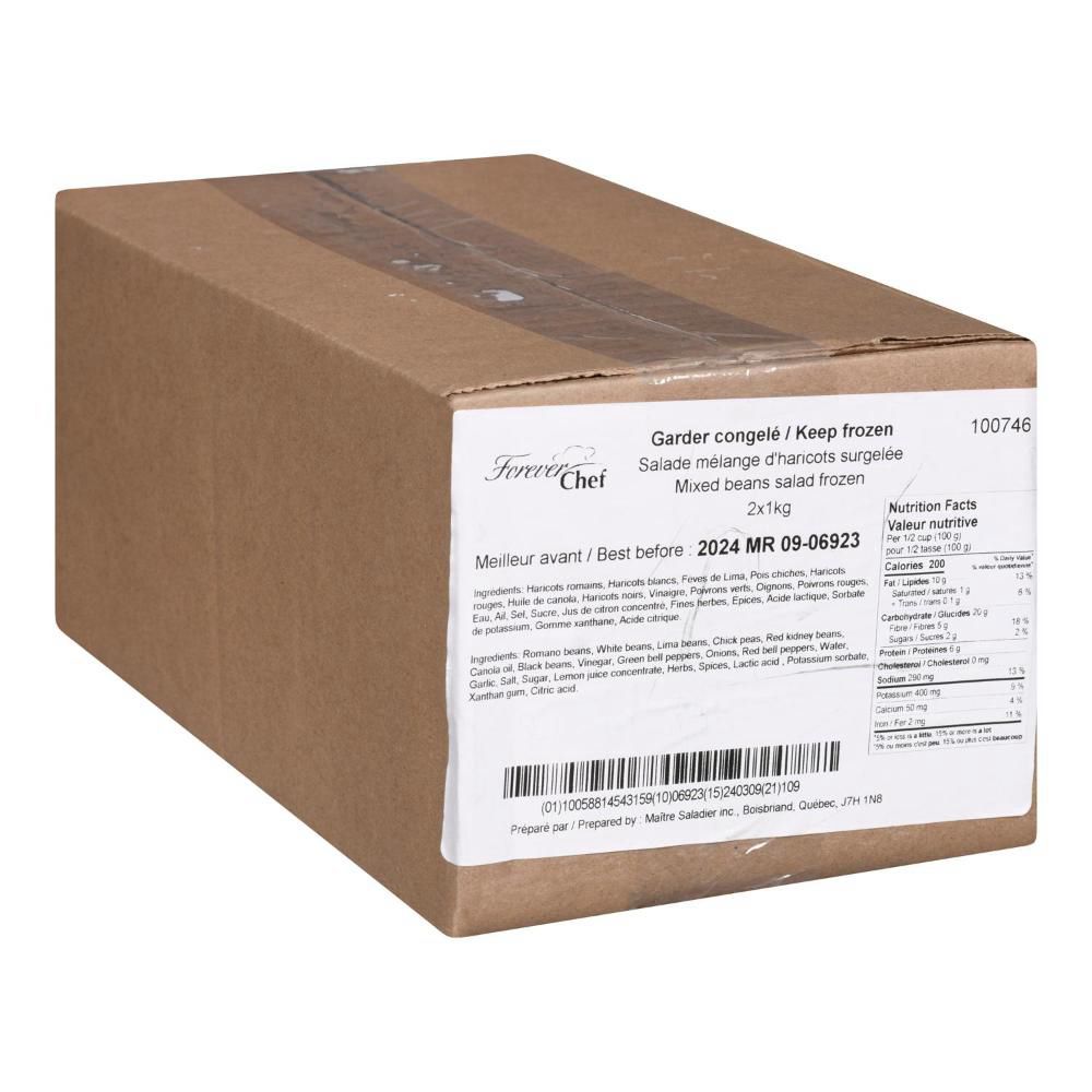 Forever Chef Salade De Haricots Mélangés, 1 Kg -- 2 Par Boîte