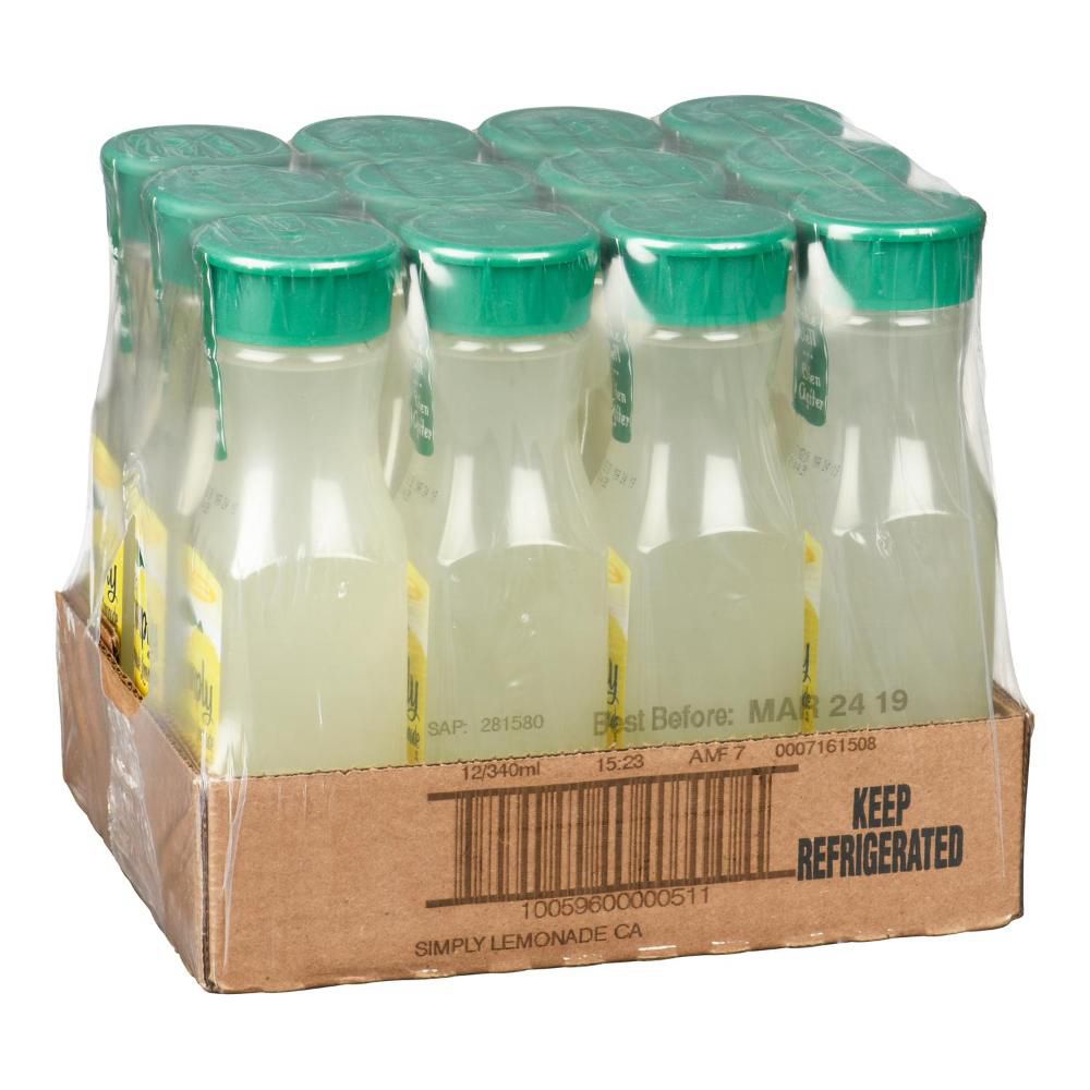 Simply Jus De Limonade, 340 Ml -- 12 Par Caisse