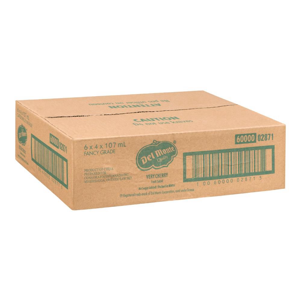 Del Monte Salade De Fruits Aux Cerises Très Mûres Sans Sucre Ajouté Dans L'eau, 107 Ml -- 24 Par Boîte