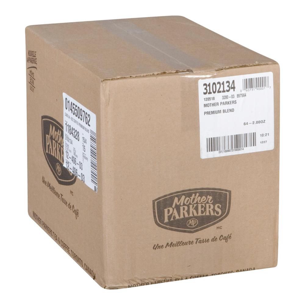 Mother Parkers Café Premium Blend, 56 G -- 64 Par Caisse