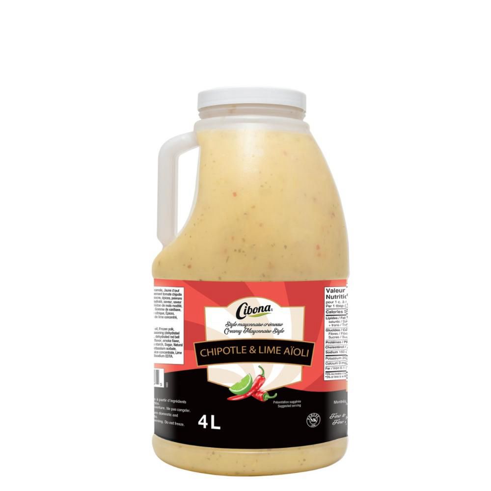 Cibona Chipotle And Lime Aioli Sauce, 4 L -- 6 Per Case