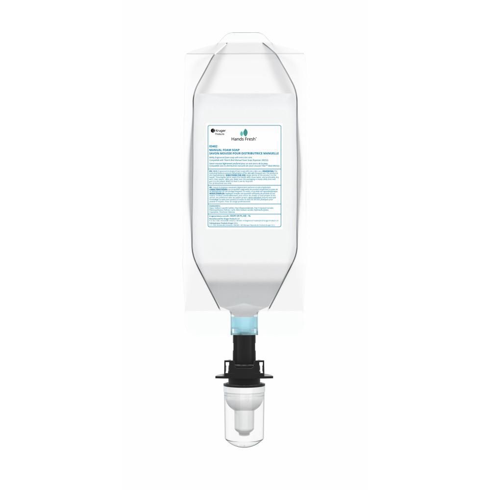 Hands Fresh Manual Foam Soap Dispenser, 1000 Ml -- 6 Per Case