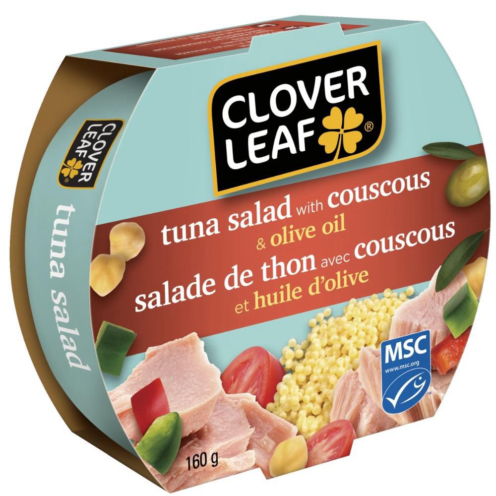 Clover Leaf Salade De Thon Au Couscous Et À L'huile D'olive, 160 G -- 8 Par Boîte