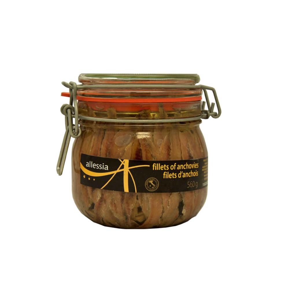 Allessia Anchovy Fillets, 560 G -- 6 Per Case