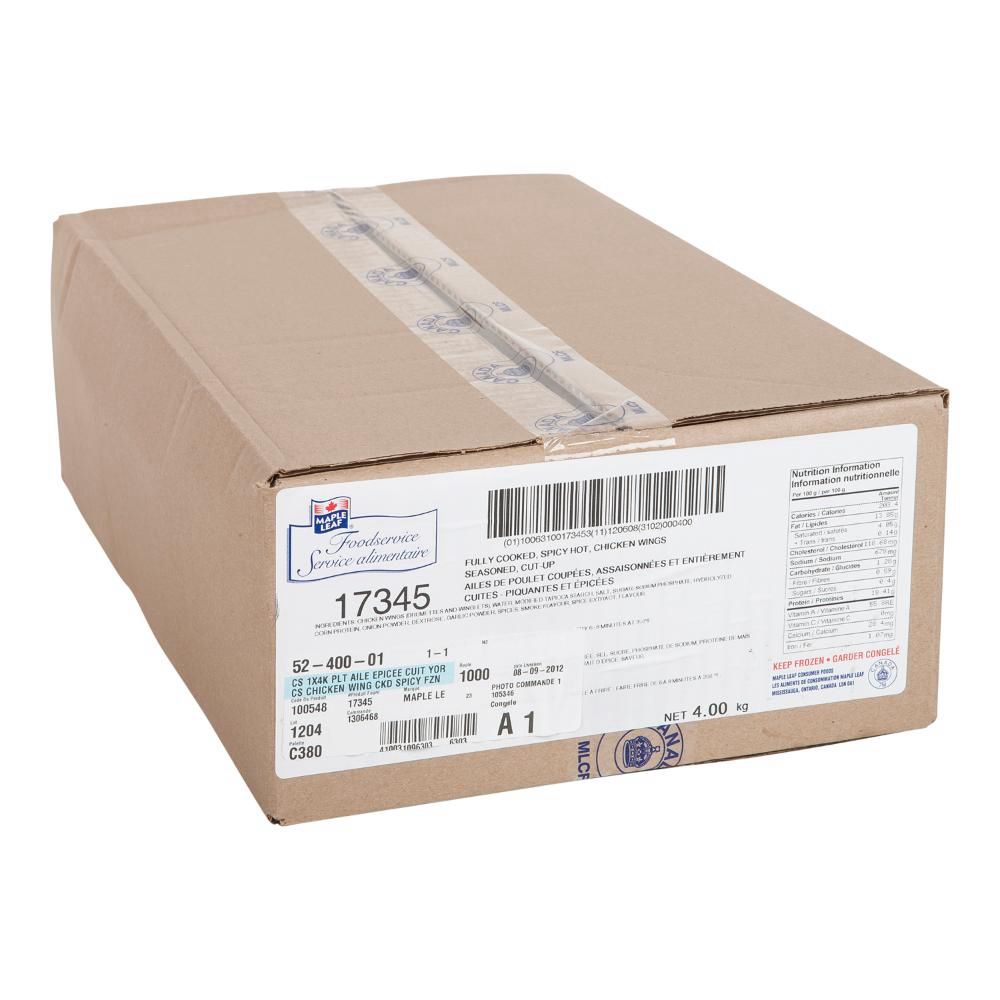 Maple Leaf Spicy Cooked Chicken Wing, 2 Kg -- 2 Per Case