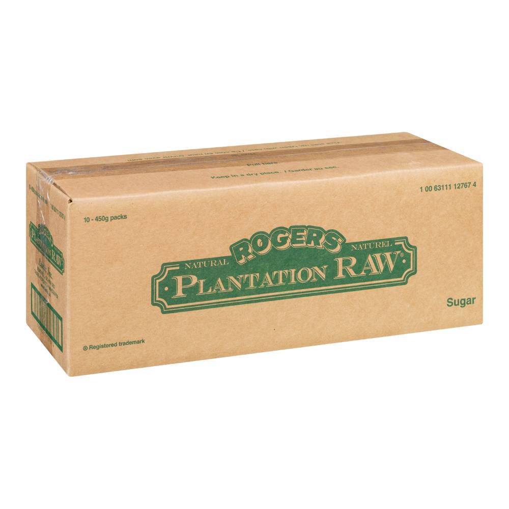 Lantic Plantation Free Flowing Raw Golden Brown Sugar, 450 G -- 10 Per Case