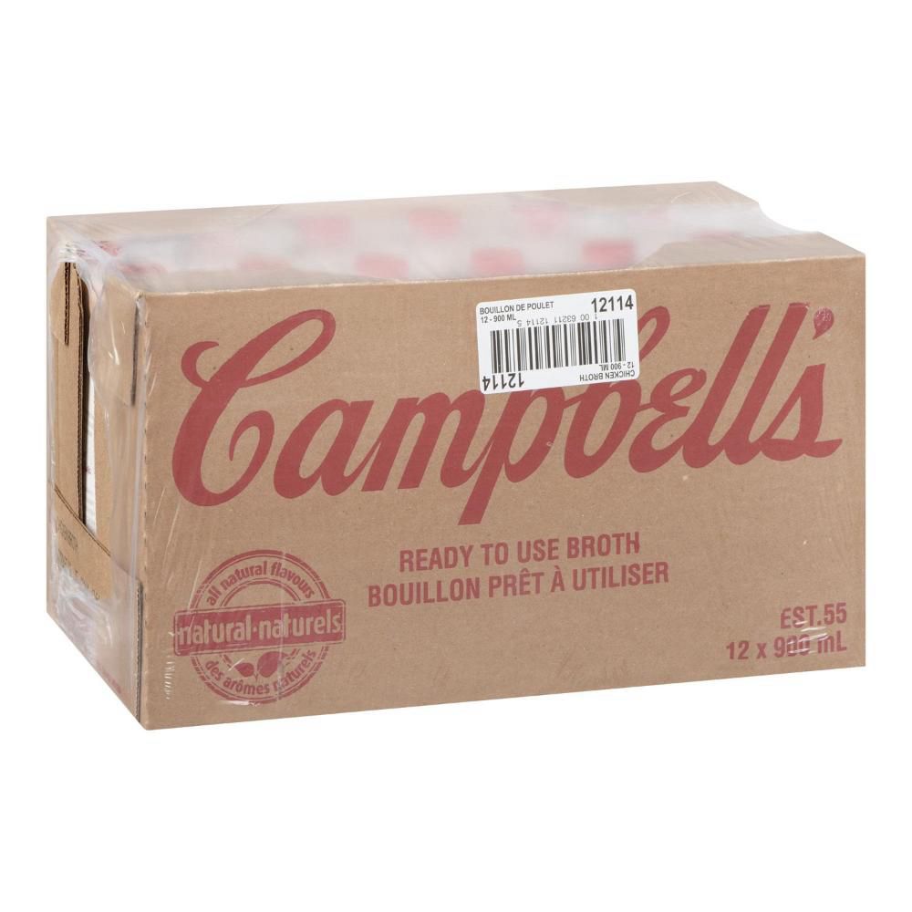 Campbell's Chicken Broth, 900 Ml -- 12 Per Case