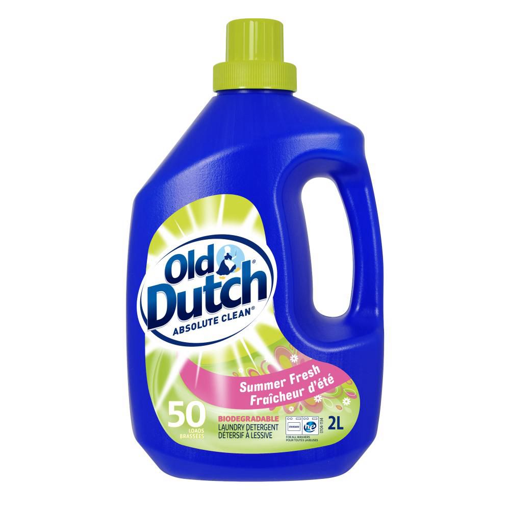 Old Dutch Détergent À Lessive Liquide Summer Fresh, 2 L -- 6 Par Boîte
