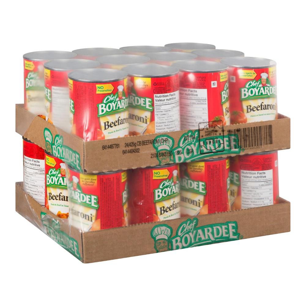 Chef Boyardee Beefaroni, 425 G -- 24 Par Caisse