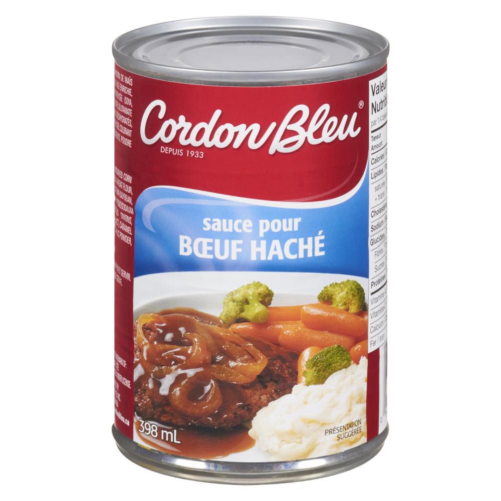 Cordon Bleu Sauce Pour Steak Haché, 398 Ml -- 24 Par Boîte