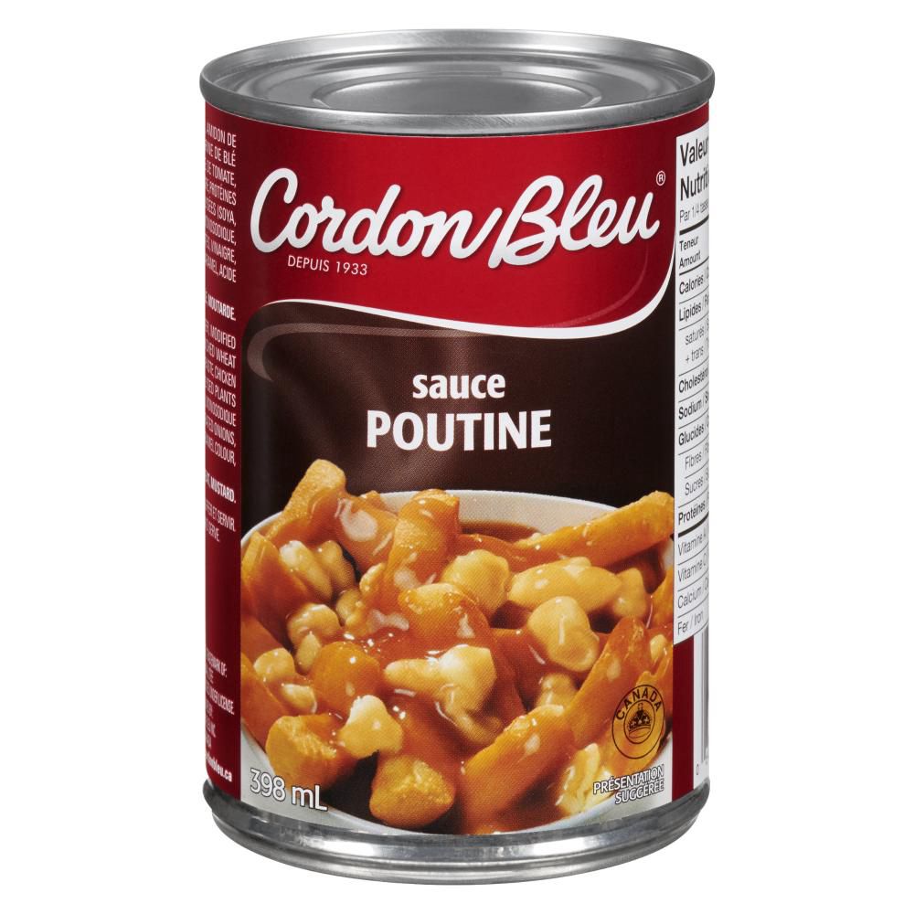 Cordon Bleu Sauce Poutine, 398 Ml -- 24 Par Boîte