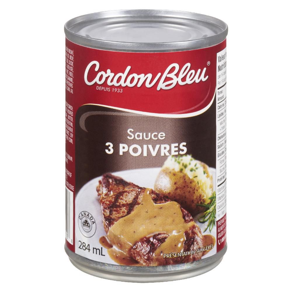 Cordon Bleu Sauce Aux 3 Poivres, 284 Ml -- 12 Par Boîte